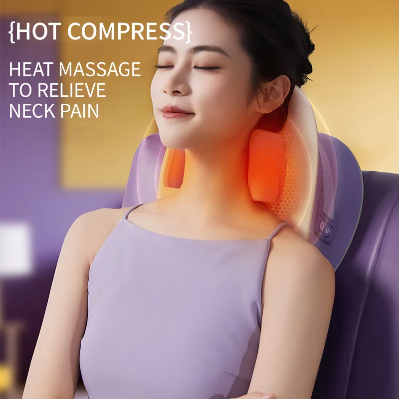 Neck and Shoulder Kneading Massage Pillow for Relaxation