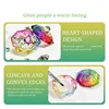 MJP014 Nail Art Tools Glass Acrylic Powder Liquid Nail Crystal Cup With Lid, Aurora Colorful Design Bowl Cup Container 5