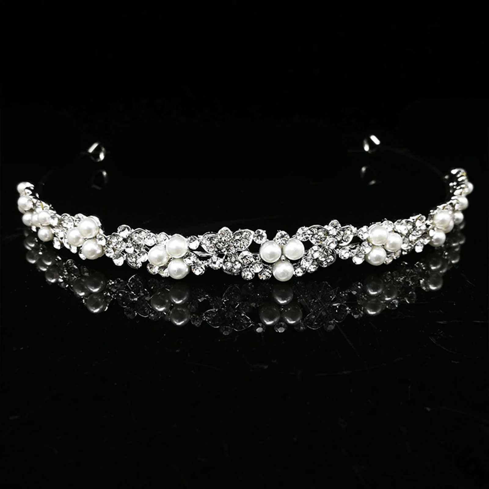 Wedding Crowns Hair Jewelry Full Rhinestones Glittering Lightweight Crown for Princess Party Favors Accessories