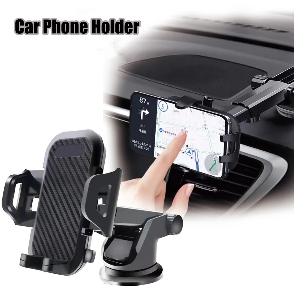 Car Phone GPS Holder 360 Degree Gravity Mount Bracket
