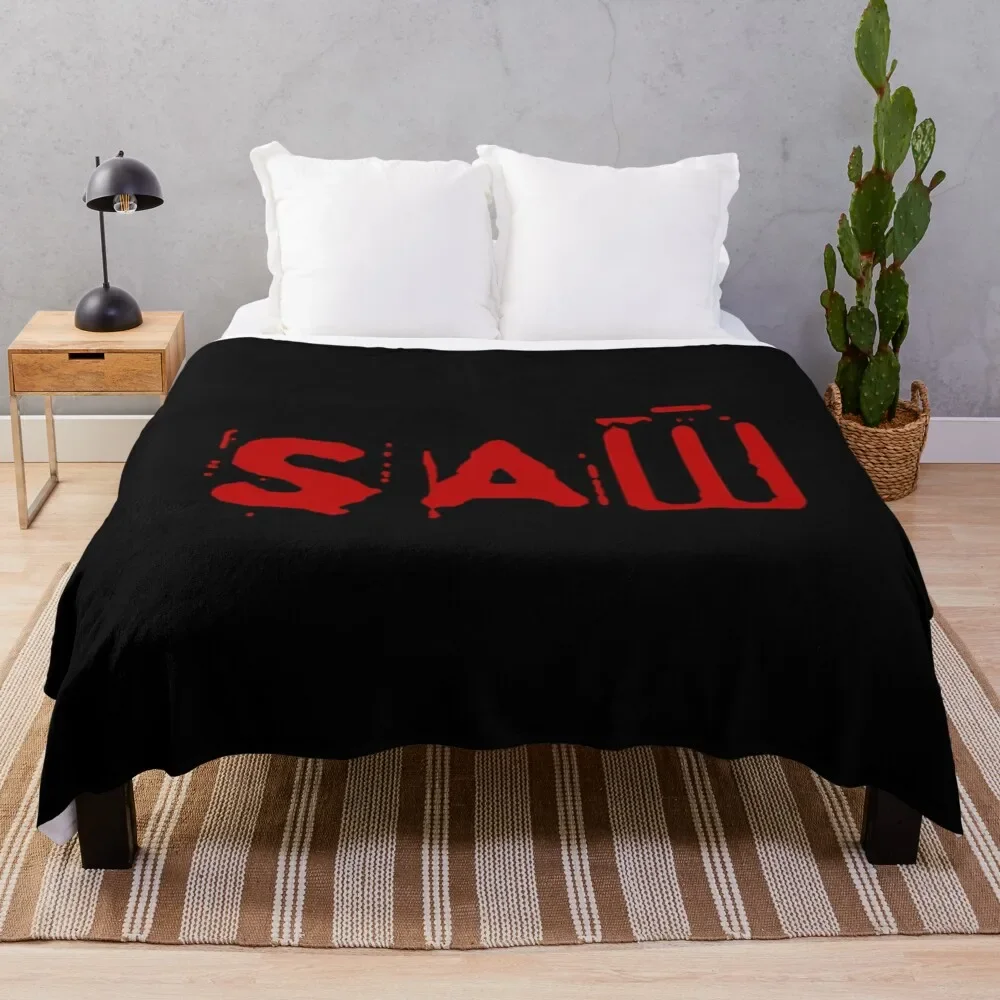 

Saw movie logo horror Throw Blanket For Sofa Thin for sofa Baby Blankets
