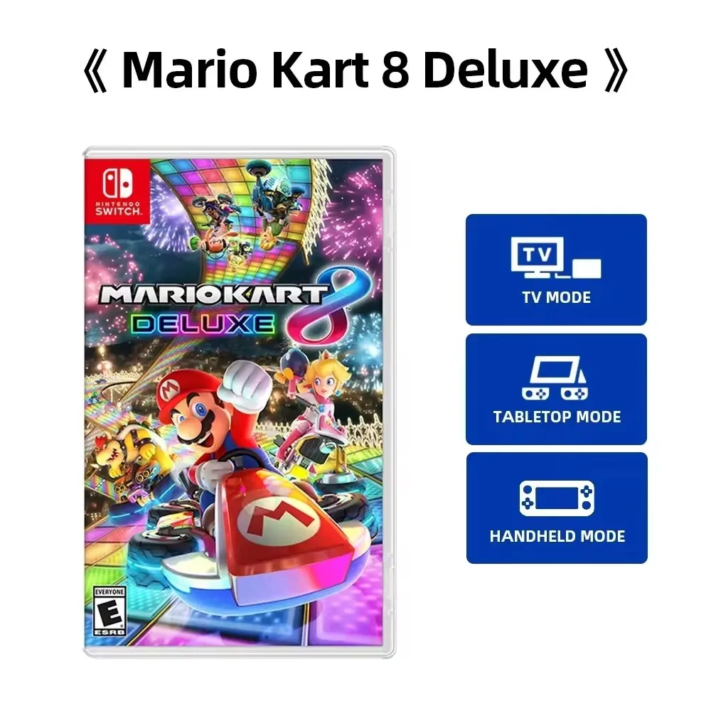 Mario Kart 8 Deluxe - Ігрові пропозиції Nintendo Switch Підтримка 13-мовного телевізора Настільний портативний портативний пристрій для консолі Switch OLED Lite