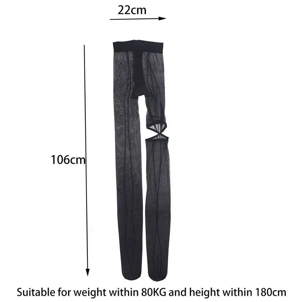 Fashion Personality High Pantyhose Asymmetry Leggings Hottie Sexy Tights Perspective Hollow Out Female Stockings Girl