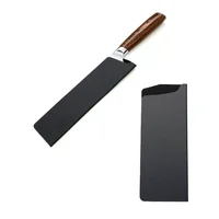 Gaine pour couteau de cuisine, étui pour couteau de Chef, protection des bords des couteaux noirs 1