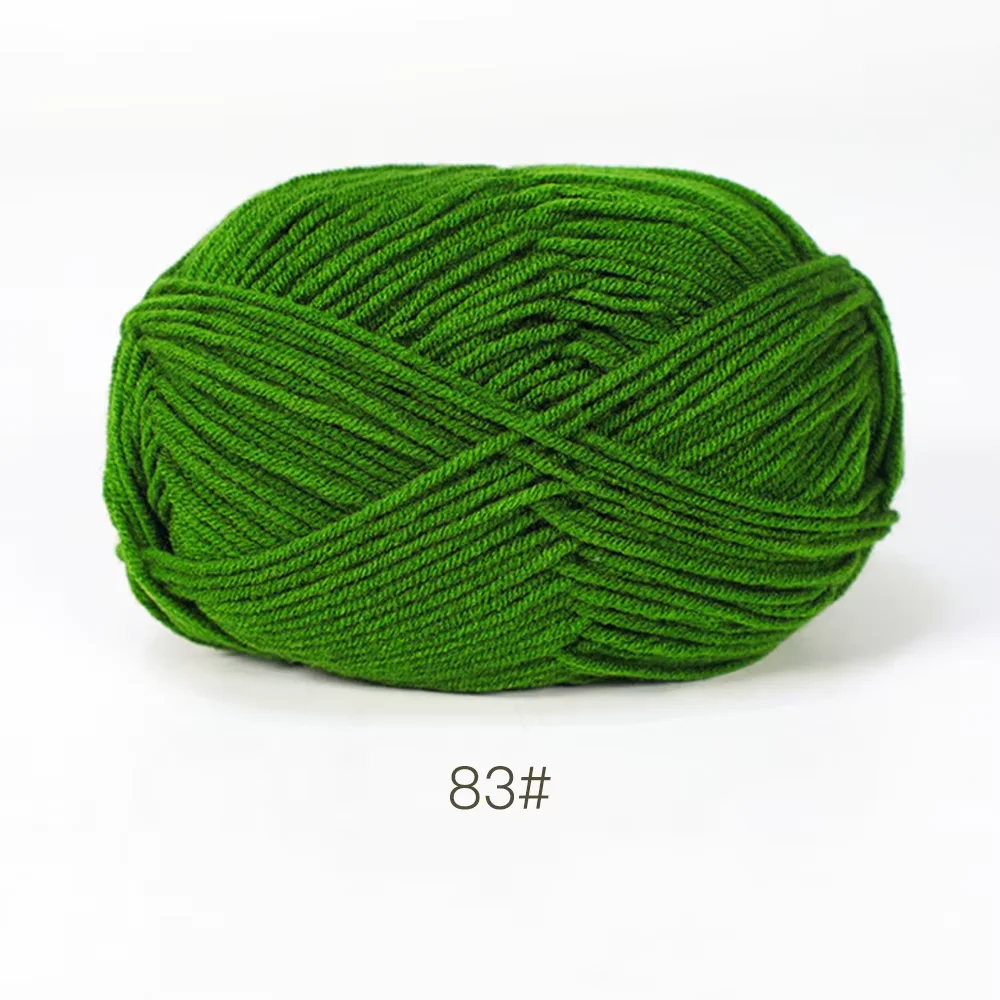 Luxurious Soft Milk Cotton Yarn Pack for Knitting and Crochet Projects - 5PCS, Total 250g
