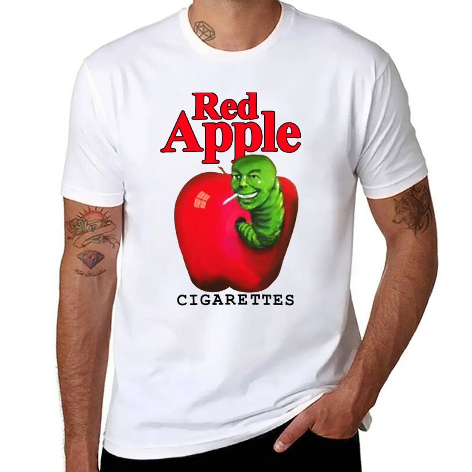 

New Red Apple Cigarettes T-Shirt tops oversized t shirts T-shirt short sweat shirts, men