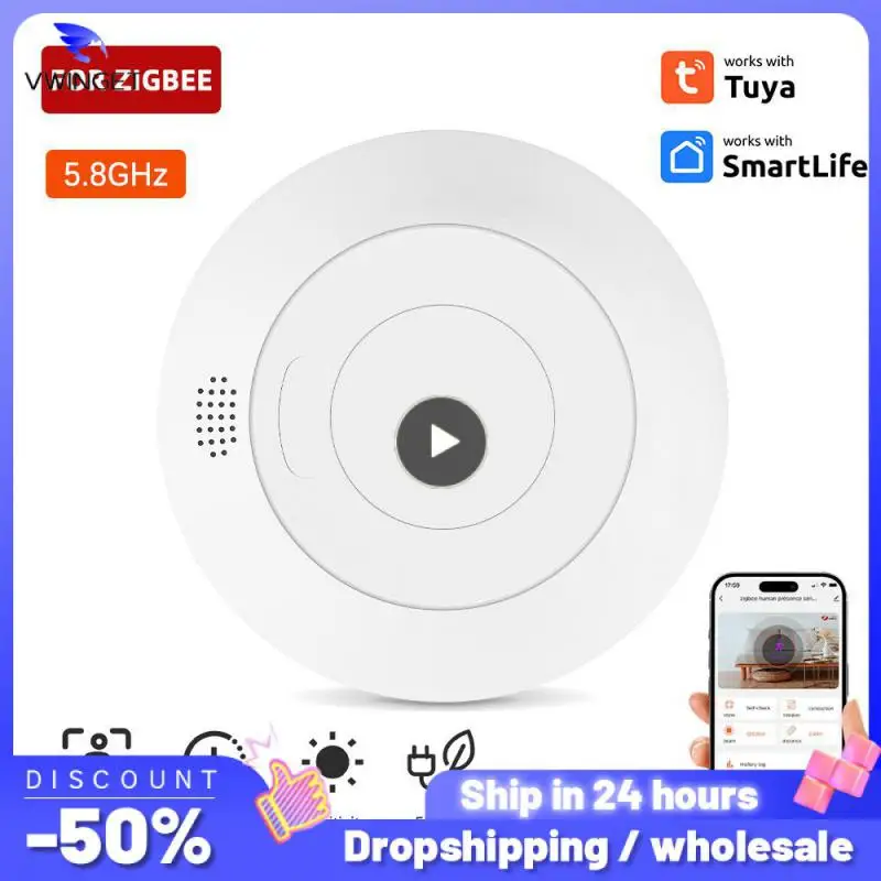 

Easy Installation Human Presence Detector Highly Sensitive Detection Mmwave Stylish Smart Automation Tuya Home Security