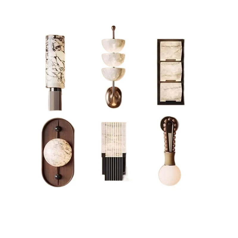 Post-Modern Hotel Wall Lamp Simple Guest Room Corridor Living Room Study Designer Model Bedroom Bedside