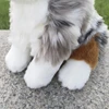 Australian Shepherd Dog High Fidelity Cute Plushie Dogs Plush Toys Lifelike Animals Simulation Stuffed Doll Toy Gifts For Kids 5