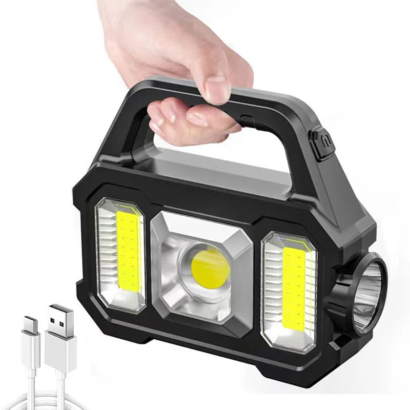 1pc Multifunctional Solar Camping Lantern, Outdoor Work Lighting, Ultra  Bright Handheld Flashlight, Portable Hiking Lamp