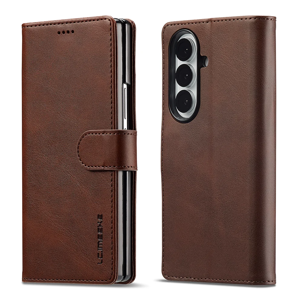 Premium Flip Leather Wallet Card Phone Case - Ultra Wide Foldable Design