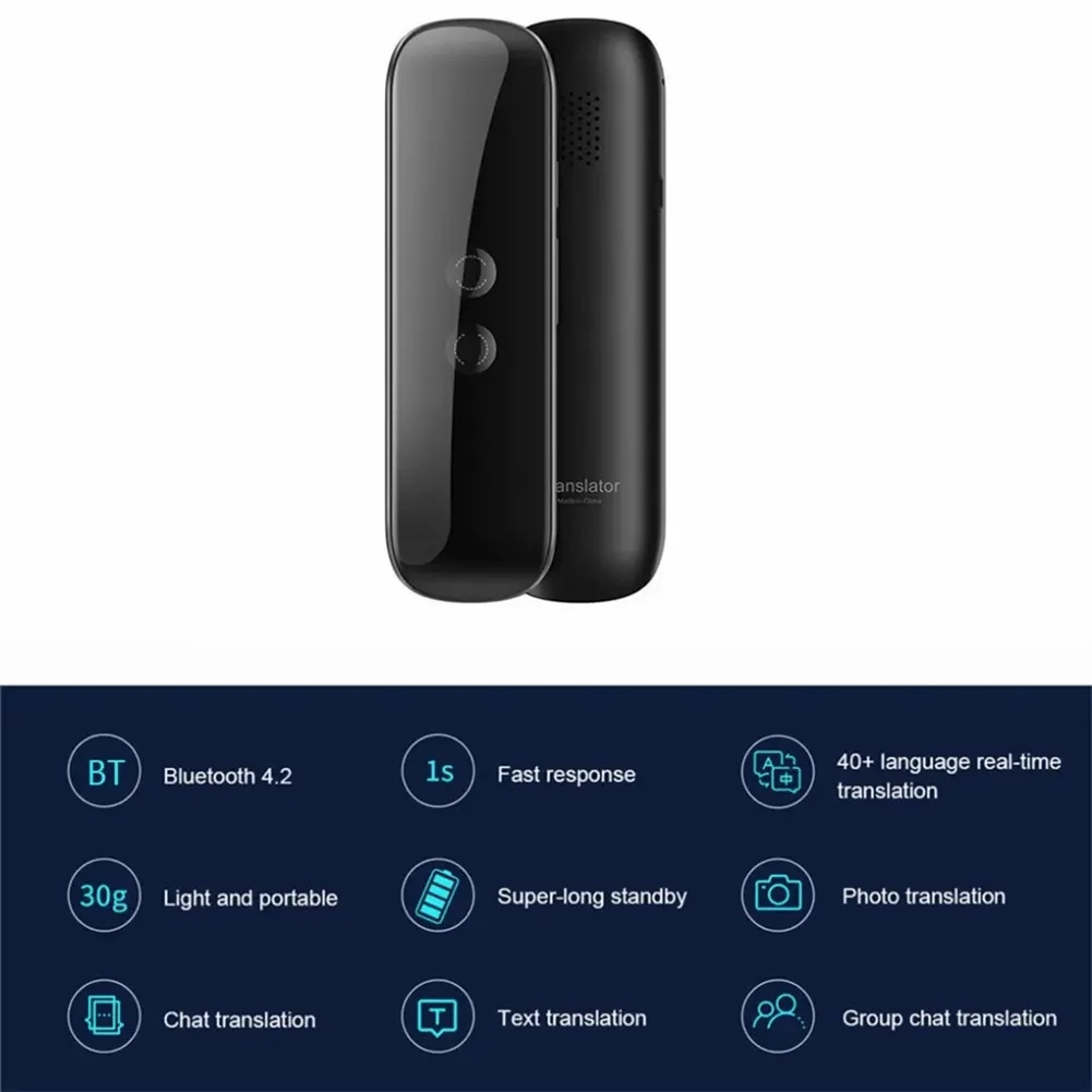 G5 Voice Language Translator Device High Accuracy Real Time Translator With 40+ Languages Translation Portable Pocket Dictionary voice translator language translator