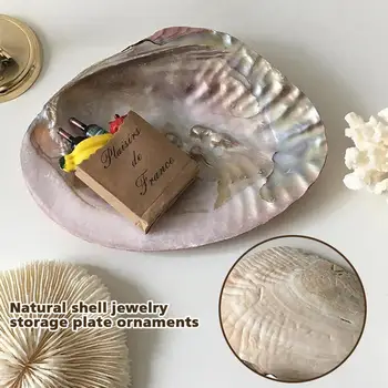 한국 유리 장식 접시 보석 저장 사진 자연 보석 소품 북유럽 접시 배경, 대형 홈 S4f2