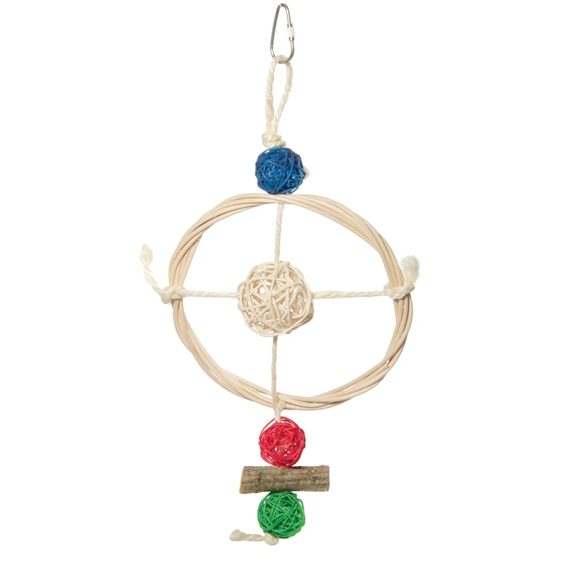 6 PCs Bird toy ring with balls 320350*140mm triol | Дом и сад