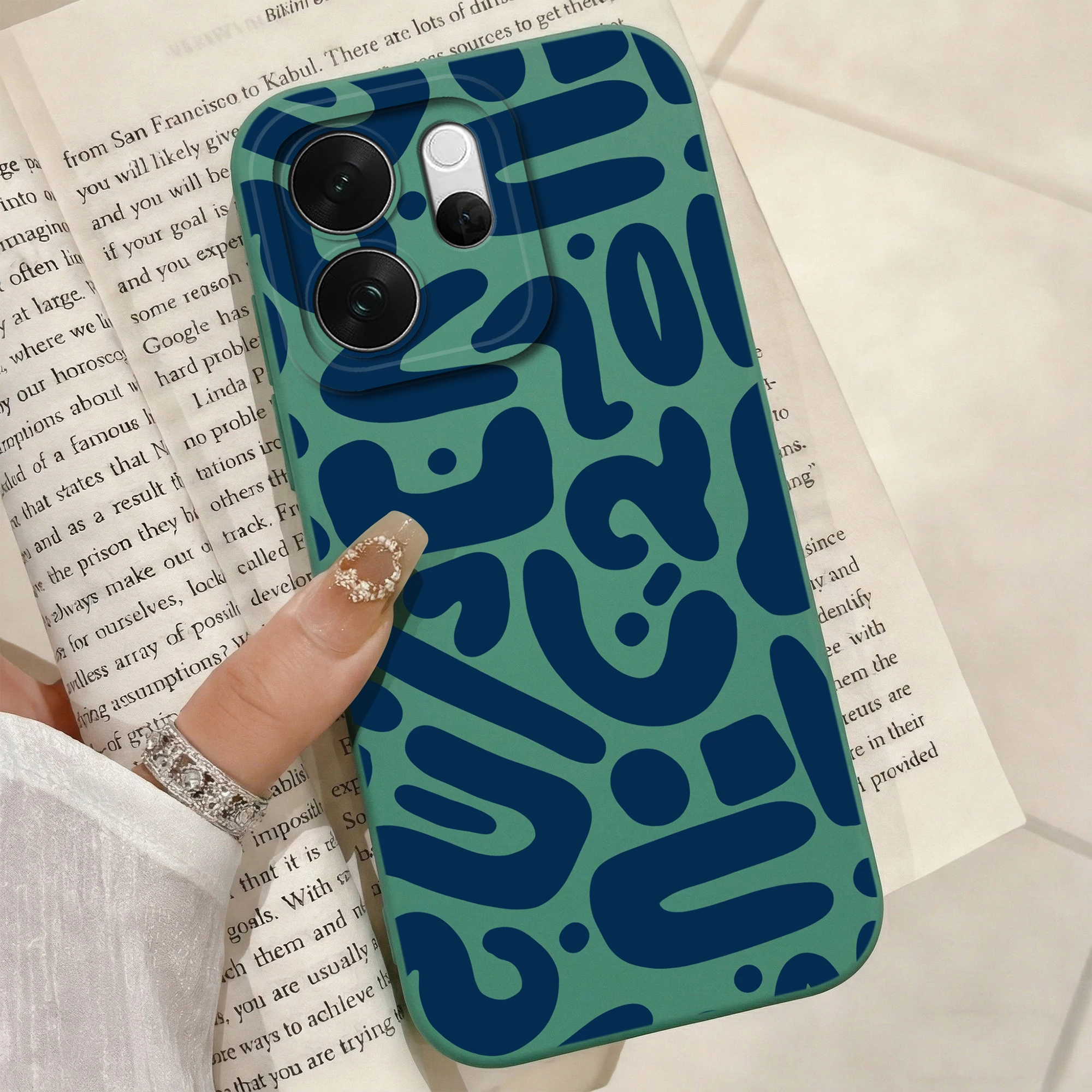 Colorful Heart Lens Protection Anti-Drop Liquid Silicone Phone Case
