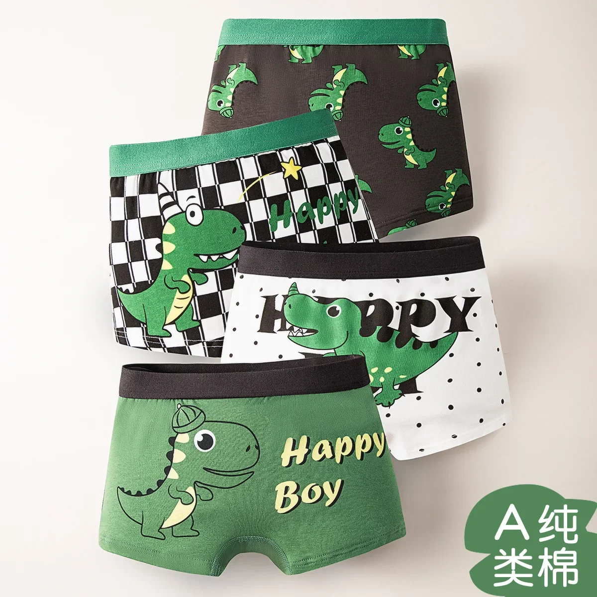 Boys Boxers 2pcs Hot Boxer Shorts Kids Class A Cotton Boxer Underpants Soft Skin-friendly Fabric Cute Cartoon Underwear for Boys