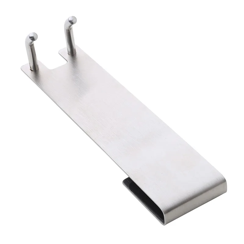 Stainless Steel Shower Hooks Glass Door Shower Hook Lightweight Bathroom Hooks Bath Shower Screen Towel Hanger Shower DoorHanger 5