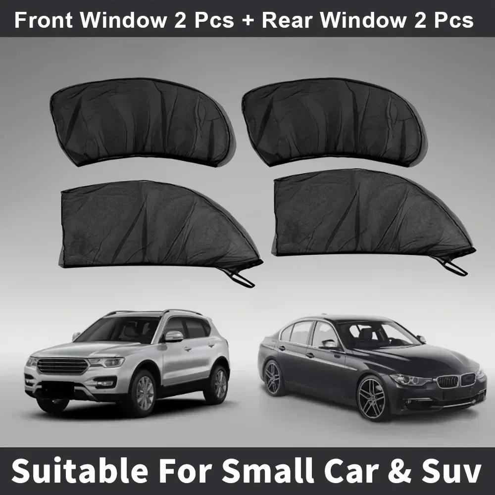 4pcs full car window mosquito net sunshade anti-mosquito Car Door Screen Window Universal for sedans and SUVs window mosquito net mosquito net