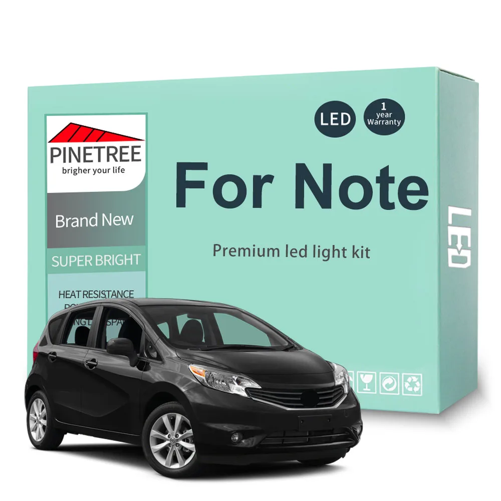 

Car Led Interior Light Kit For Nissan Note 2006-2018 Map Dome License Plate Light Canbus