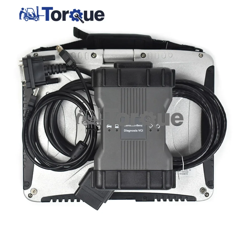 For BENZ Car Truck Diagnostic Tool MB Star C6 Multiplexer +CF19 Laptop PK SD Connect C4/C5/C6 Xentry Epc Wis Diagostic kit