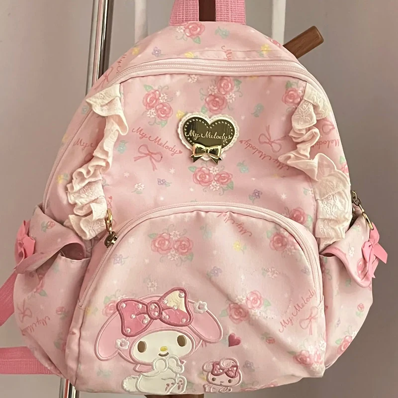 New Sanrio Girl Go Out Leisure Backpack Handbag Kawaii Hello Kitty Cartoon Student Cartoon Exquisite Small School Bag Style 5