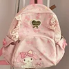 New Sanrio Girl Go Out Leisure Backpack Handbag Kawaii Hello Kitty Cartoon Student Cartoon Exquisite Small School Bag Style 5