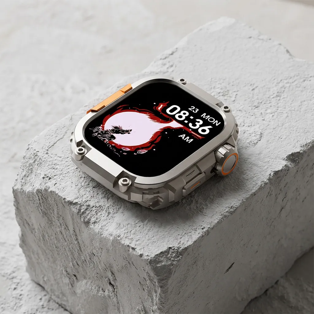 Premium Metal Alloy Protective Case for Apple Watch - Anti-Fall Frame Protector