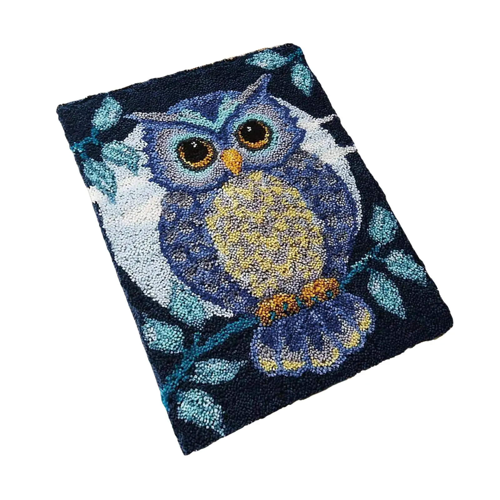 Owl Latch Hook carpet embroidery kit Floor Mat for Adults Creative Hand Craft Carpet Making Kit