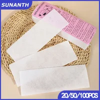 20/50/100Pcs Wax Band Hair Removal Depilation Strips Nonwoven Cloth Body Leg Arm Eyebrow Hair Remove Wax Paper Rolls Beauty Tool 1