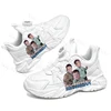 rotating button Hasbulla kawaii High Quality kids shoes autumn winter season boys girls Sports running White series shoes gift