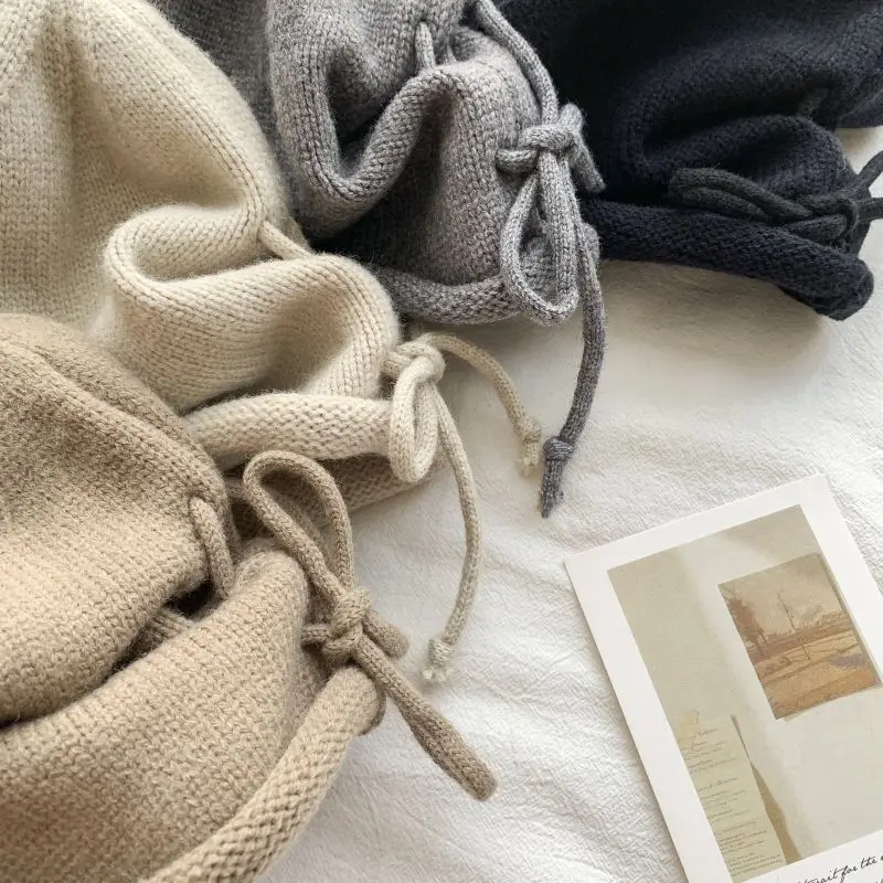 New Winter Plus Velvet Warm Woolen Hat for Women All-match Korean Knitted Hat Thickened Outdoor Ski Hat Leisure Beanie Gorros