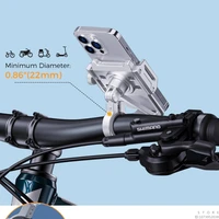 Aluminum Mobile Phone Holder for Motorcycle, Handlebar Bike Phone Mount,Suitable for Cycling, Mountain and Off-road - Image 5