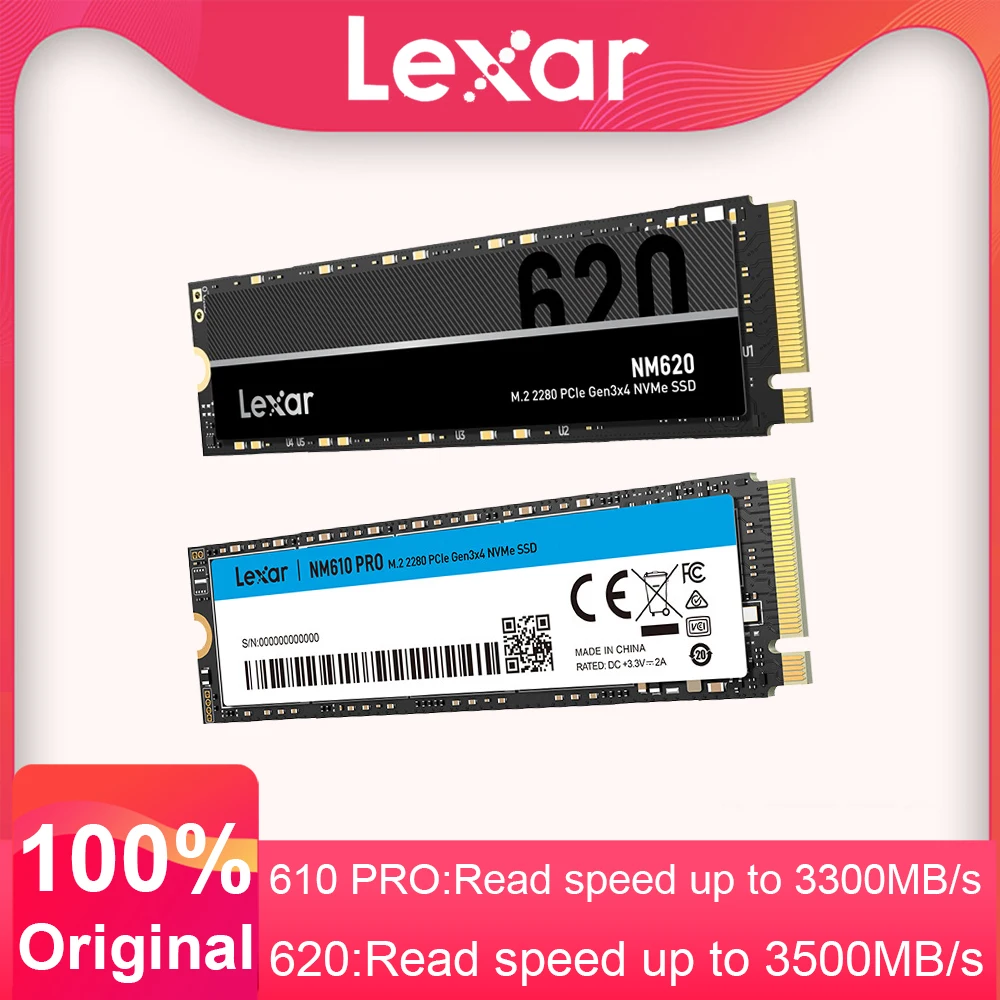 内蔵型SSD m.2ssd 2tb (Lexar Nm610 Pro) Lexar® NM610 PRO M.2 2280 PCIe Gen3x4 NVMe SSD | Lexar