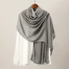 Nouveau grande taille solide rayonne Modal Hijab écharpe femmes musulman foulard enveloppes châle Femme Musulman bandeau islamique Turban 190*85 cm
