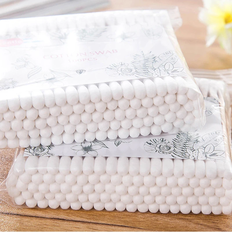 100/500pcs Double Head Cotton Swab Women Makeup Cotton Buds Tip For Wood Sticks Nose Ears Cleaning Health Care Tools 5