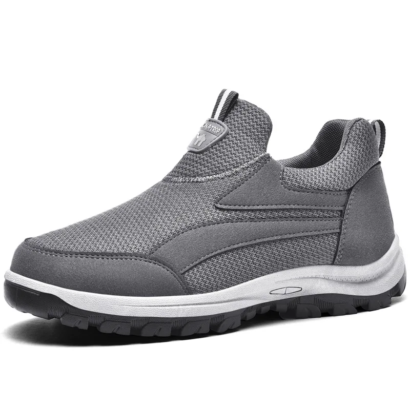 Men's Casual Walking Shoes Breathable Comfortable Canvas Driving Slip-on Platform Shoes Lightweight High Top Sneakers Men'sShoes