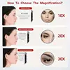 Portable 45-inch 114CM 20x 30x magnifying mirror concave mirror three-absorbent bathroom mirror for easy makeup organization 4