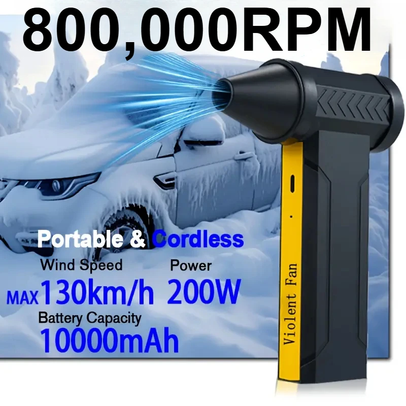 Dmuchawa 800000 RPM Brushless 10000mAh za $14.09 / ~53zł