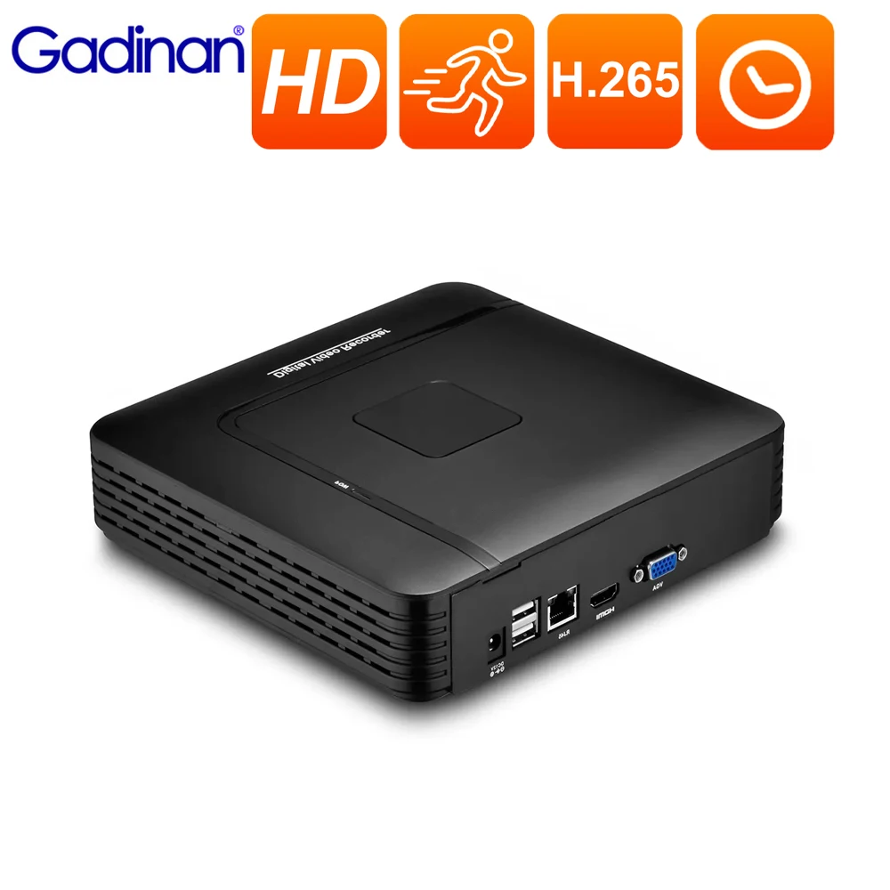 

Gadinan 16CH/9CH 4K 8MP CCTV NVR Video Recorder Motion Face Detection Security Protection Network H.265+ P2P HDMI VGA FTP XMEye