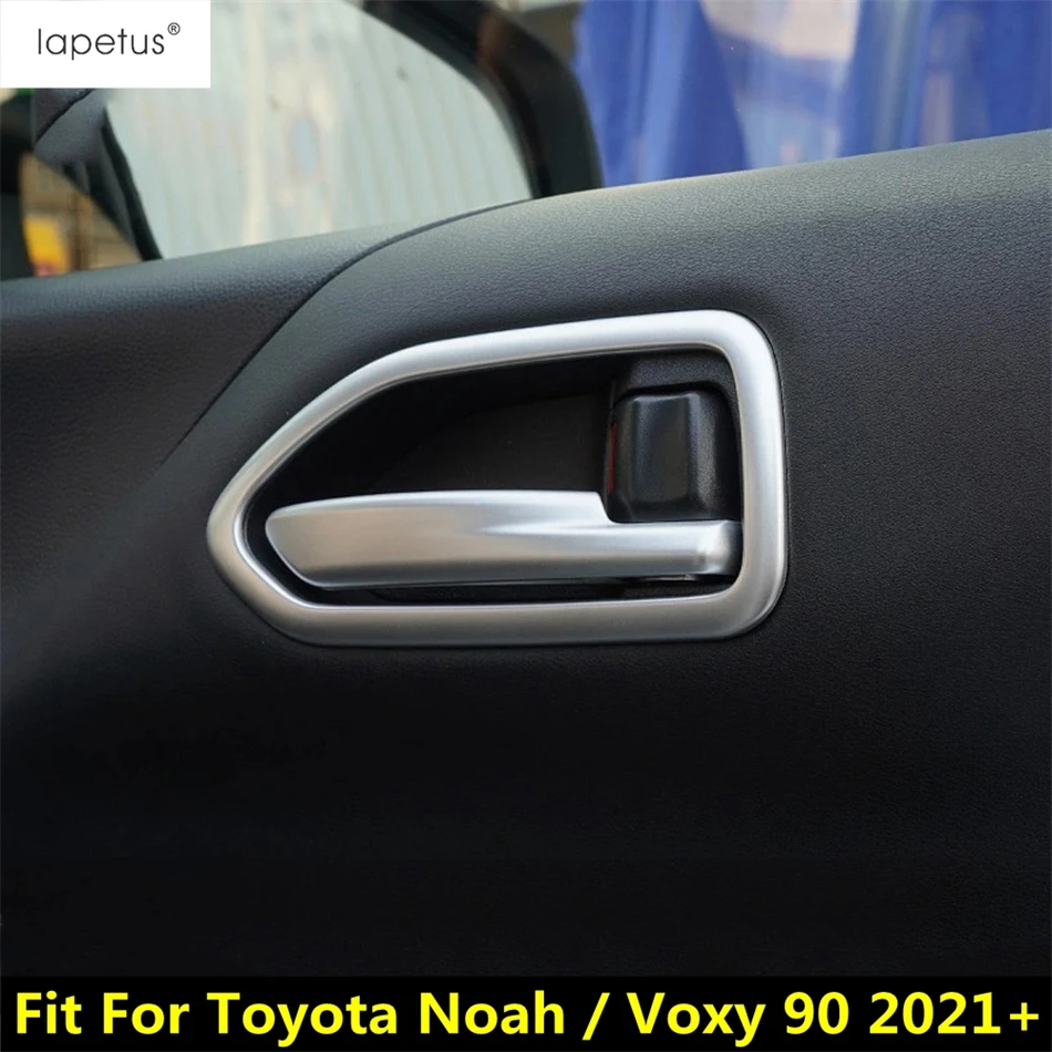 

ABS Inner Front Door Handle Bowl Decoration Cover Trim For Toyota Noah / Voxy 90 2021 - 2023 Black / Matte Accessories Interior