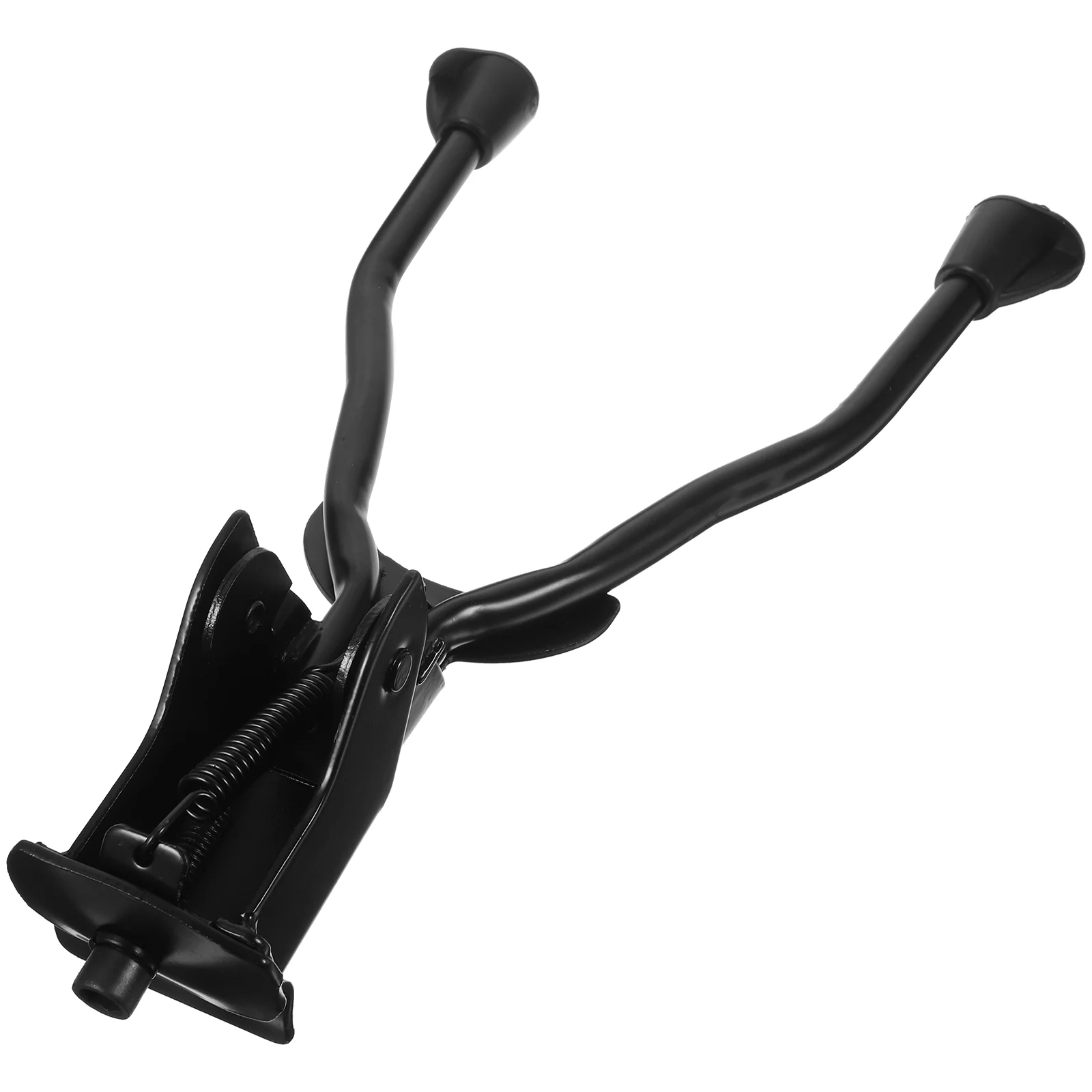 

1pc Double Leg MTB Holder Bike Kickstand Parking Rack Mountain Bike Support Side Kick Stand Foot Brace (Black)