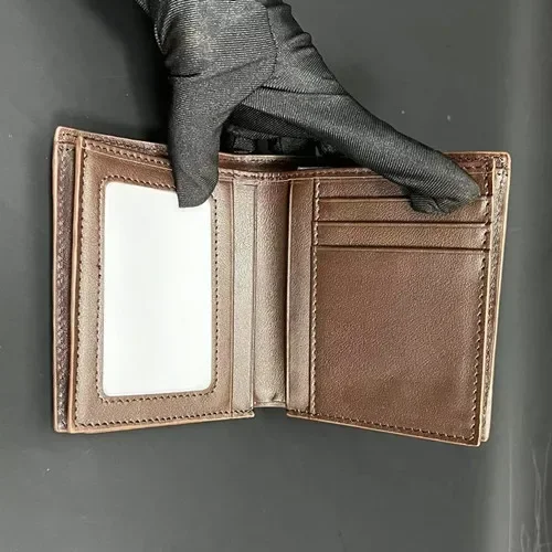 New Fashion Business Men's Alligator Wallets Crocodile Genuine Leather Short Organizer Wallet Boy Brand Luxury Card Holder Purse 6