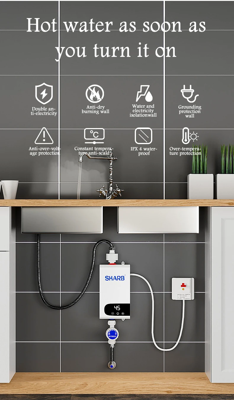 Under Sink Electric Hot Water Heater Rv Tankless Water Heater