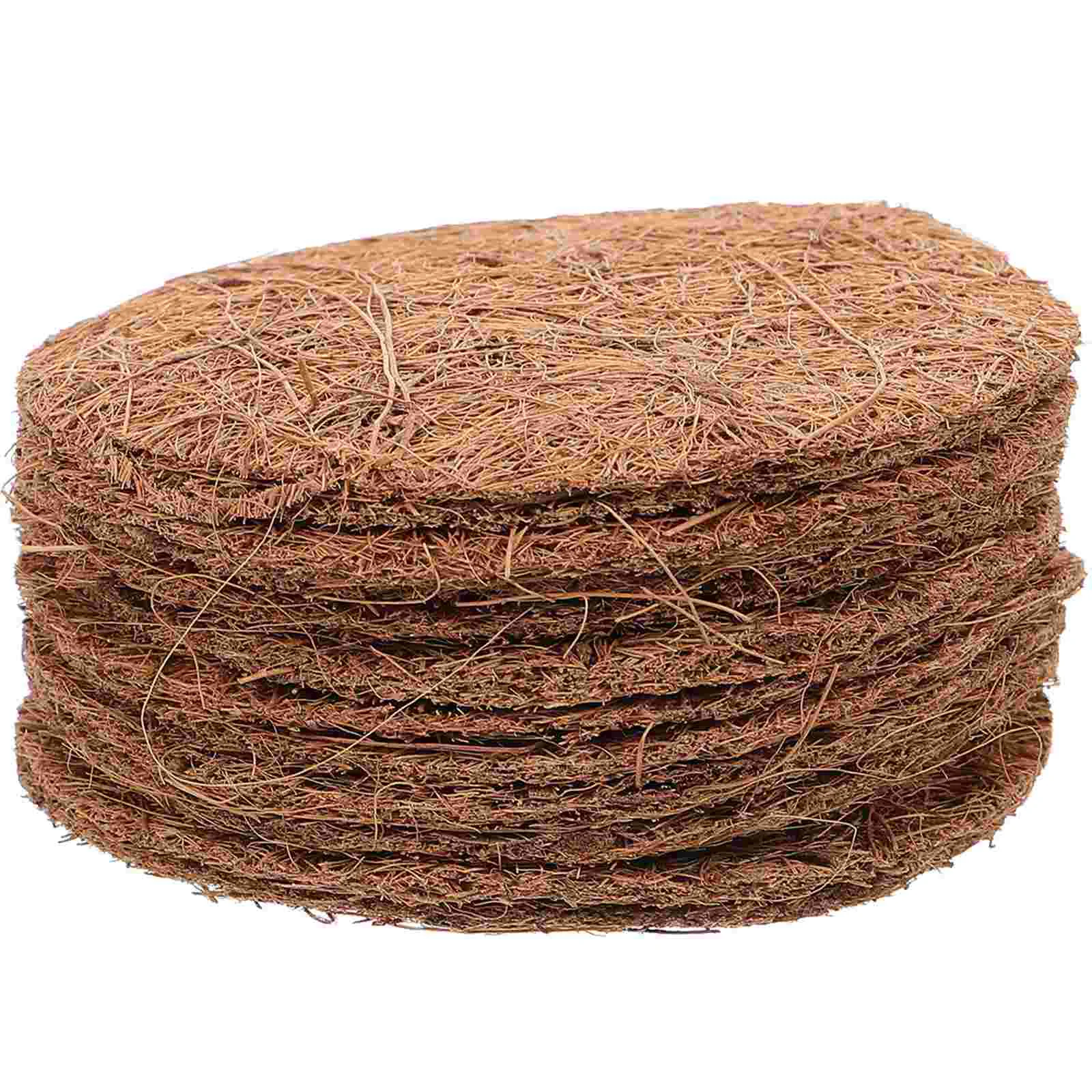 

12Pcs Coco Coir Liner for Hanging Basket Flower Basket Coconuts Fiber Basket Liner Replacement