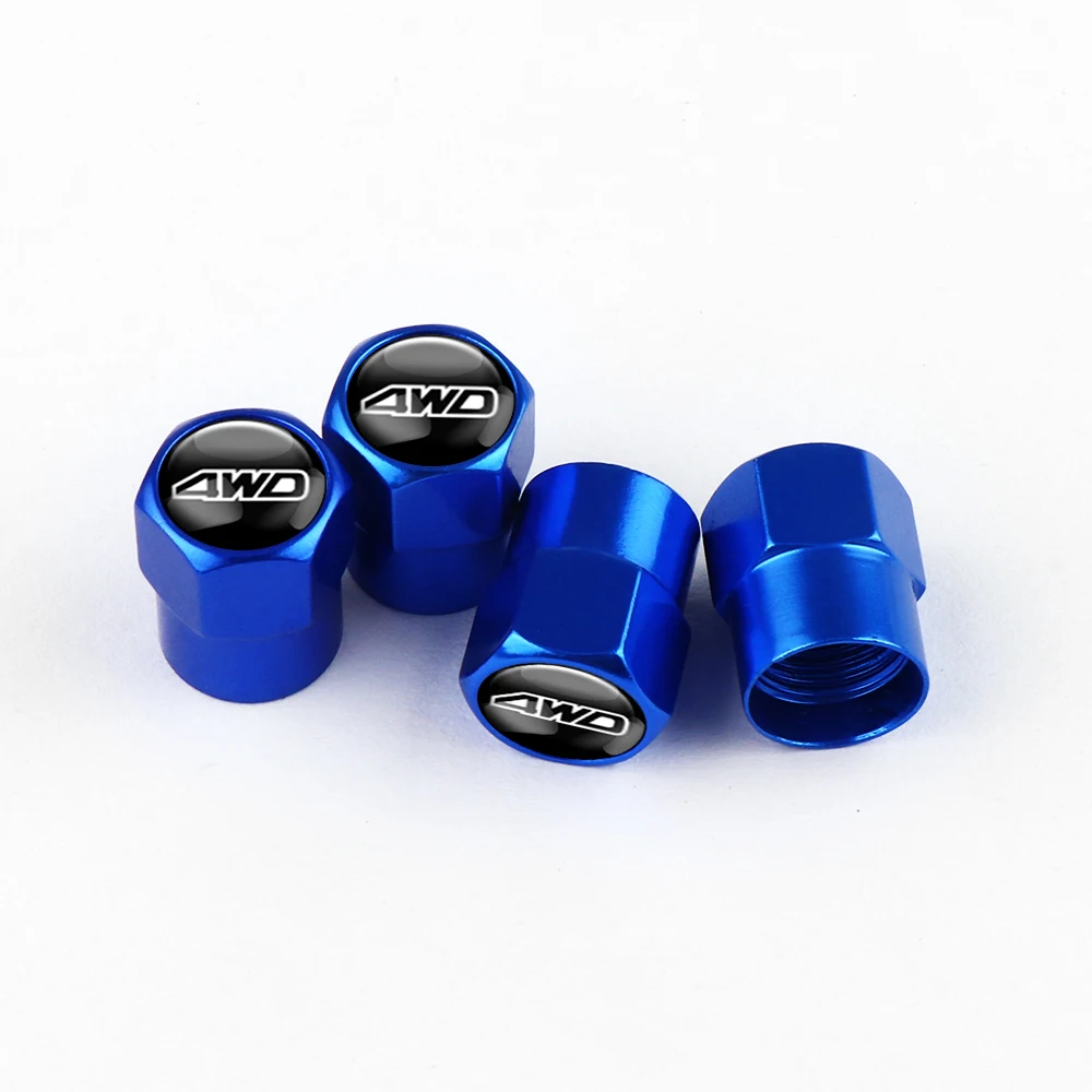 4pcs Metal Car Tire Valve Caps Cover Hex Valve Cover For 4WD alfa romeo