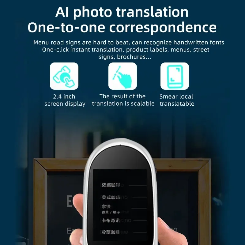 F1A Portable Smart Voice Translator 119 Languages Real Time Traductor Speaker Inteligente Translation Device For Traval voice translator,language translator