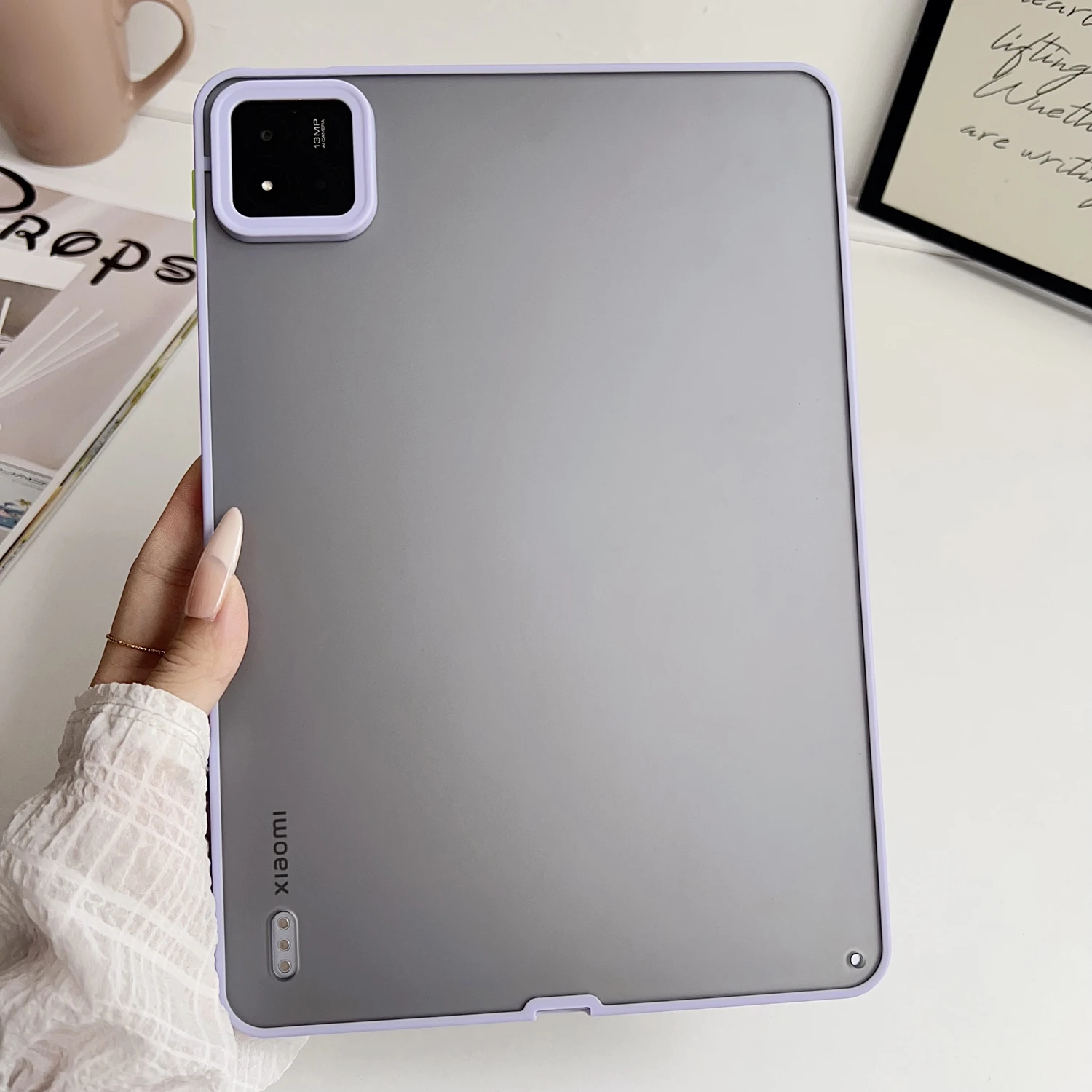 Translucent Matte Shockproof Tablet Case - Hard Protective Cover