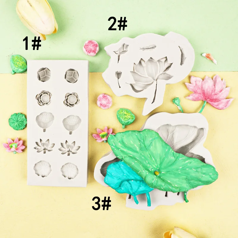 

Силиконовая форма для шоколада Lotus Leaf Koi