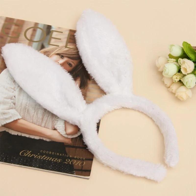 6 Cerchietti Con Orecchie Da Coniglio In Peluche Colorate – Morbidi E Pieghevoli Per Feste, Cosplay, Pasqua
