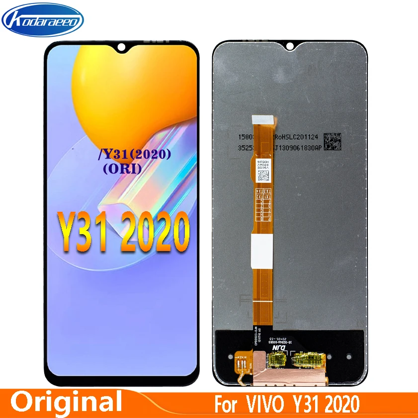 Original Display 6.58" For Vivo Y31 2020 V2036 Lcd Display Screen Touch